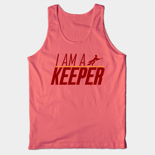 Keeper Maroon Gold Tank Top by tysonstreet